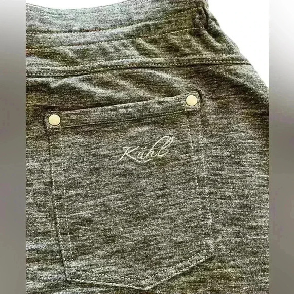 Kuhl Mova Knit Skort Space Dye Gray 5 Pocket Elastic Waist - Picture 2 of 9